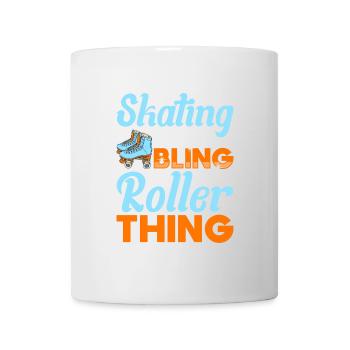 design de patins à roulettes - Mug blanc - blanc - Devant