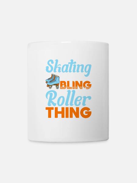 Rollschuh Design - Tasse - Weiß