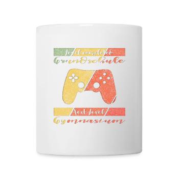 Level Completed Grundschule Gamer - Tasse - Weiß - Vorne