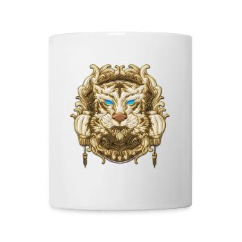 Dekorativer Fantasie-Tierkopf - Tasse - Weiß - Vorne
