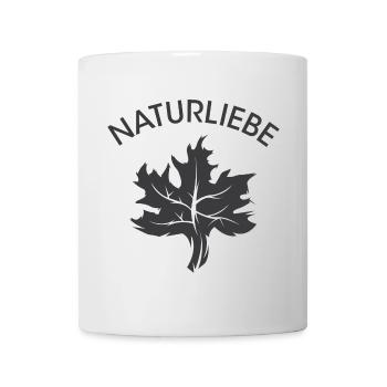 Naturliebe Blatt Naturschutz Symbol Logo Icon - Tasse - Weiß - Vorne