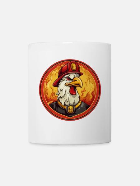 Feuerwehr Hahn - Tasse - Weiß