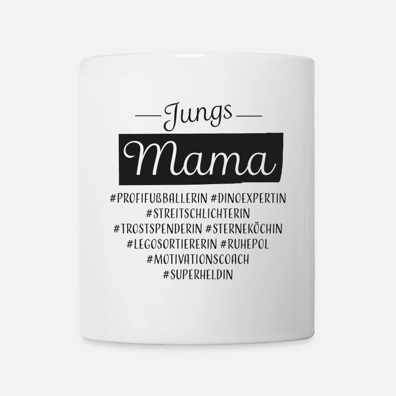 Jungs Mama Jungsmama schwarz - Tasse - Weiß