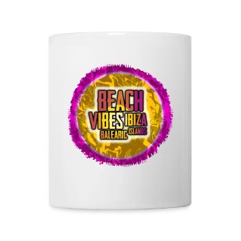 Ambiance de la plage d’Ibiza - Mug blanc - blanc - Devant