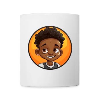 Afro Black Kid Young Girl Empowerment Girl - Mug - white - Front