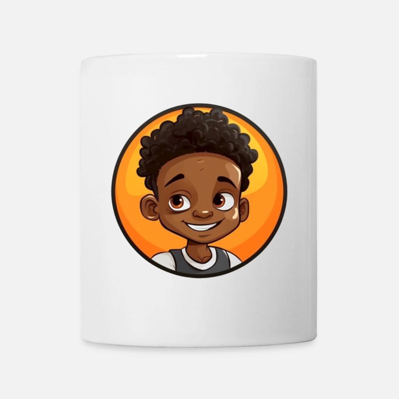 Afro Schwarz Kind Junge Mädchen Empowerment Mädche - Tasse - Weiß