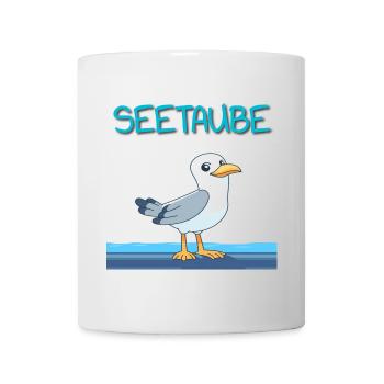 See Taube am Kai - Tasse - Weiß - Vorne