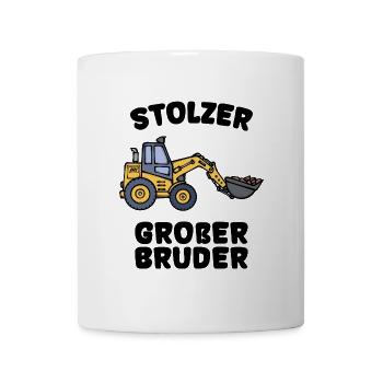 Geschwisterliebe Statement Großer Bruder - Tasse - Weiß - Vorne