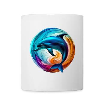 Dauphin - Mug blanc - blanc - Devant