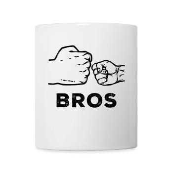 Bros Cooler Spruch Geschwister Großer Bruder - Tasse - Weiß - Vorne