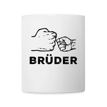 Bruderherz Großer Bruder Spruch Geschwister - Tasse - Weiß - Vorne