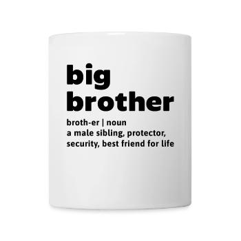 Frère et sœur Amour Big Brother Déclaration Bro - Mug blanc - blanc - Devant