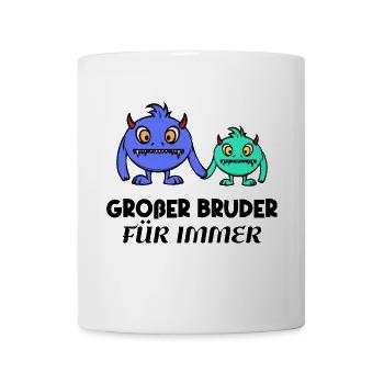 Großer Bruder Geschwisterliebe Statement Bro - Tasse - Weiß - Vorne