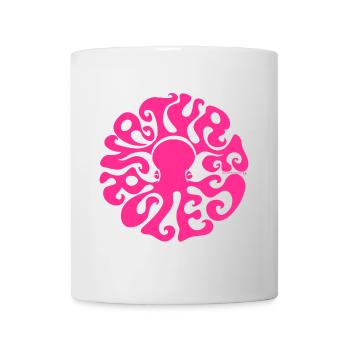 NATURE RULES! psychedelic octopus sixties magenta - Tasse - Weiß - Vorne