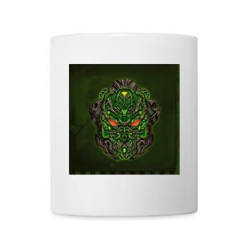 Bright cyberpunk mask - Mug - white - Front