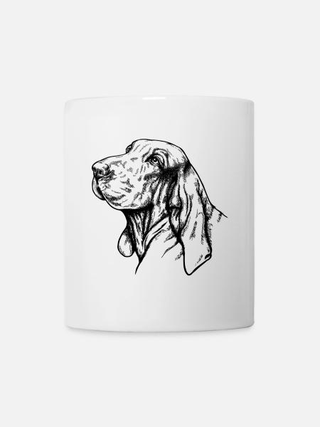 Bracco Italiano Ritratto nero - Tazza - bianco