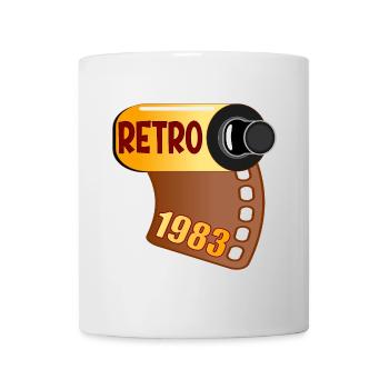 RETRO GEBURTSTAG 1983 FOTOGRAFIEREN - Tasse - Weiß - Vorne