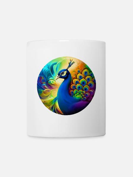 Paon - Mug blanc - blanc