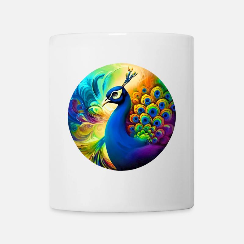 Paon - Mug blanc - blanc