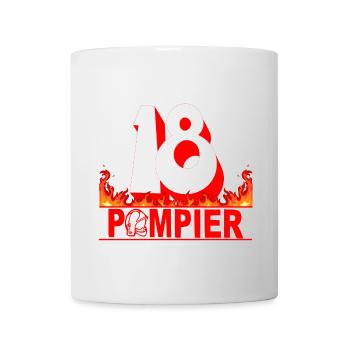 Pompier - Mug blanc - blanc - Devant