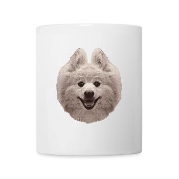 zwergspitz, hundefotos frauen, pomeranian - Tasse - Weiß - Vorne