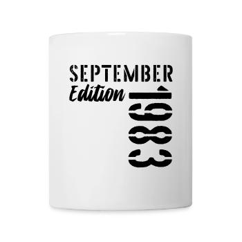 43. Geburtstag September 1983 - 43 Jahre alt - Tasse - Weiß - Vorne