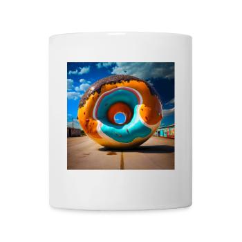 Mega Donut 01 - Mug - white - Front