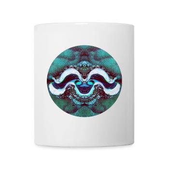 Nature Mandala Coquille Souriante - Mug blanc - blanc - Devant