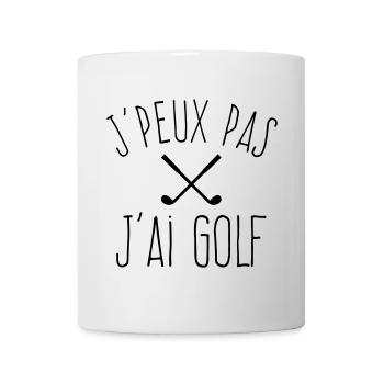 J'peux pas j'ai golf  - Mug blanc - blanc - Devant