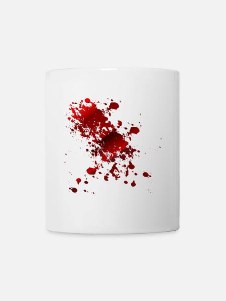 LES COSTUMES D’HALLOWEEN TACHENT DE SANG - Mug blanc - blanc