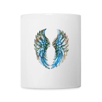 Ailes d'Ange Envolées en Aquarelle - Mug blanc - blanc - Devant