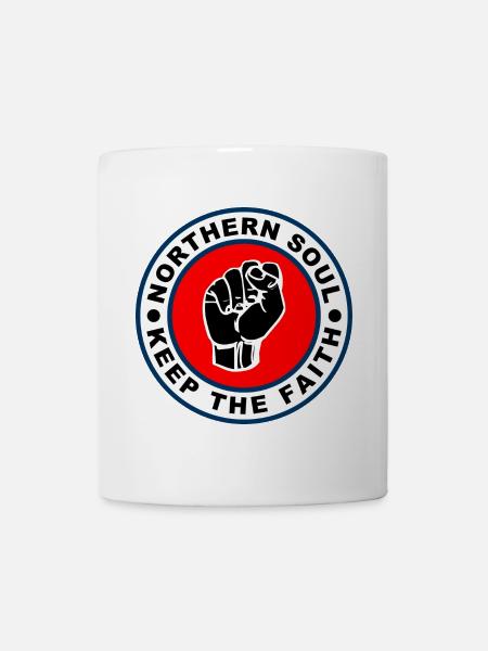 60s Style Northern Soul Keep The Faith Mod - Mug - white