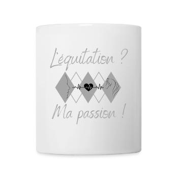 L'équitation, ma passion ! - Mug blanc - blanc - Devant