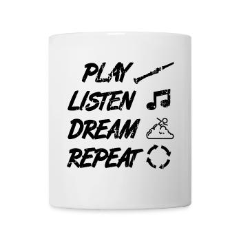 Clarinet playing technique - Mug - white - Front