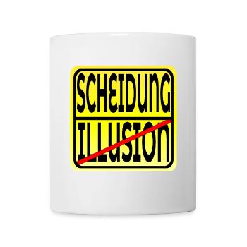 EHE ILLUSION - TRENNUNG SCHEIDUNG - Tasse - Weiß - Vorne
