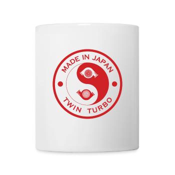 Hergestellt in Japan Twin Turbo Auto Auto - Tasse - Weiß - Vorne
