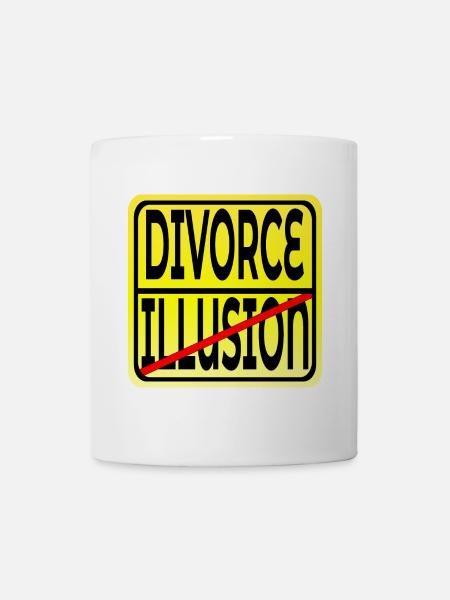 ILLUSION EHE SCHEIDUNG - Tasse - Weiß