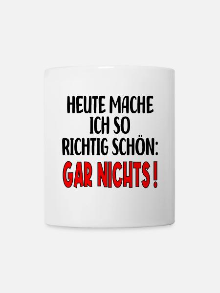 AUSZEIT SPRUCH - PAUSE MACHEN MOTTO - Tasse - Weiß