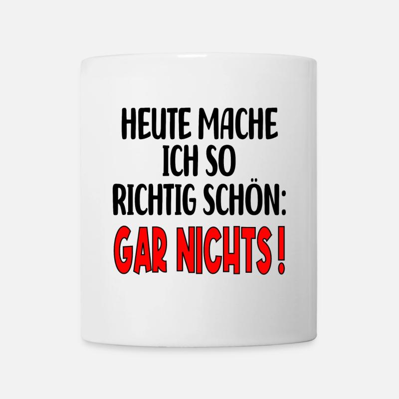 AUSZEIT SPRUCH - PAUSE MACHEN MOTTO - Tasse - Weiß