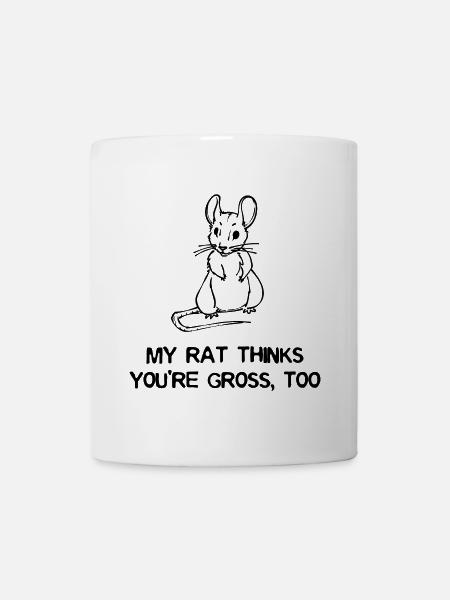 Rat Statement Pets Animals Pet - Mug - white