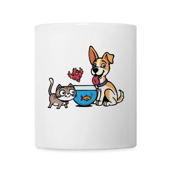 Dog Cat Aquarium Fish Animals Pet Pet - Mug - white - Front