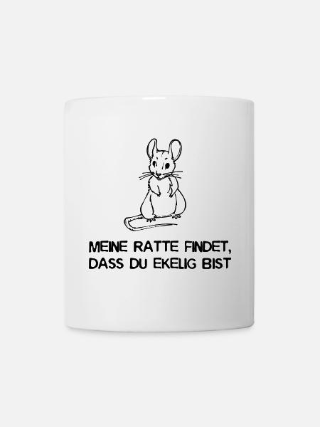 Ratte Statement Haustiere Heimtier Tiere - Tasse - Weiß