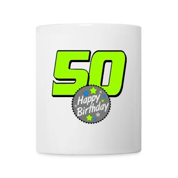 50th Birthday , 50 Years , 50 Happy Birthday (25) - Mug - white - Front
