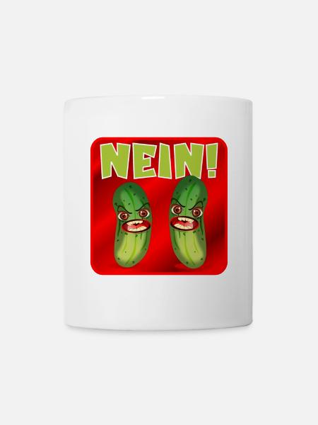 SALZGURKEN ESSIGGURKEN - NEIN - Tasse - Weiß