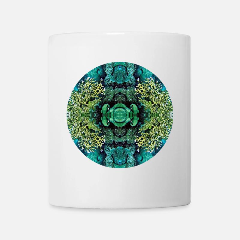 Nature Mandala Monde Sous-marin dans la Mer Rouge - Mug blanc - blanc
