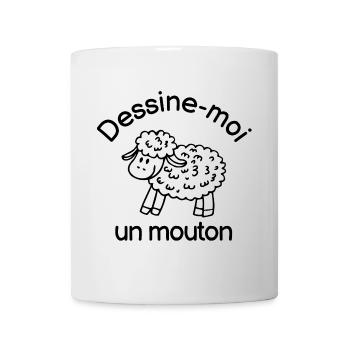 Schaf, - Tasse - Weiß - Vorne