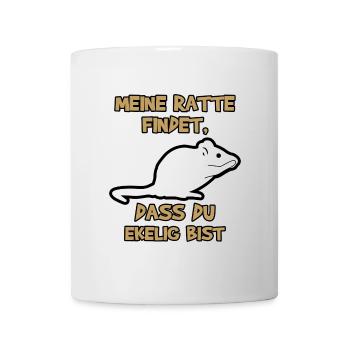 Ratte Statement Haustiere Tiere Schoßtier - Tasse - Weiß - Vorne