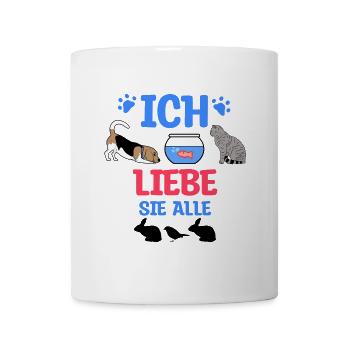 Mouse, Dog, Cat, Aquarium, Fish, Rabbit, Pets - Mug - white - Front