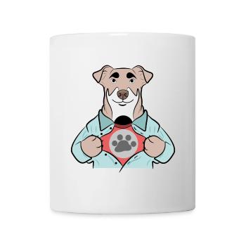 Animal préféré: Chien, peluche, animaux domestiques, animal de compagnie - Mug blanc - blanc - Devant