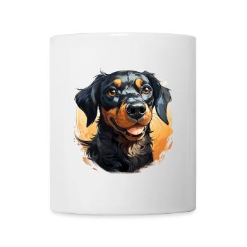 Mignon Dog Design - Animaux, Joie, Amour - Mug blanc - blanc - Devant